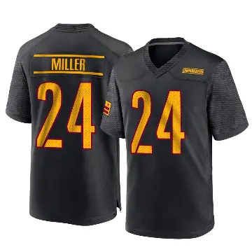 ＃24 Youth Von Miller Black Game Washington Commanders Alternate Jersey