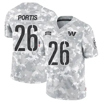 ＃26 Men's Clinton Portis Arctic Camo Limited Washington Commanders 2024 Salute to Service Jersey