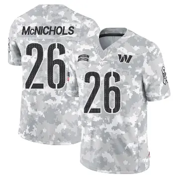 ＃26 Men's Jeremy McNichols Arctic Camo Limited Washington Commanders 2024 Salute to Service Jersey