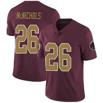＃26 Men's Jeremy McNichols Limited Washington Commanders Burgundy Alternate Vapor Untouchable Jersey