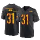 ＃31 Men's Jonathan Jones Black Game Washington Commanders Alternate Jersey