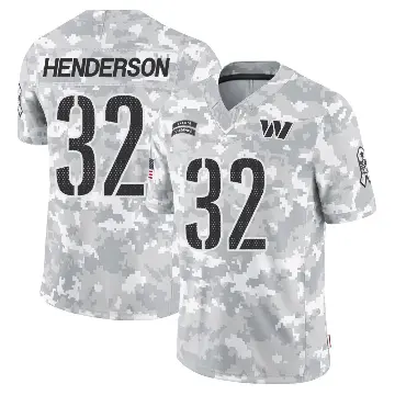 ＃32 Men's Xavier Henderson Arctic Camo Limited Washington Commanders 2024 Salute to Service Jersey