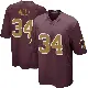 ＃34 Men's Michael Wiley Game Washington Commanders Burgundy Alternate Jersey