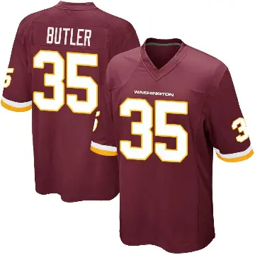 ＃35 Men's Percy Butler Game Washington Commanders Burgundy Team Color Jersey