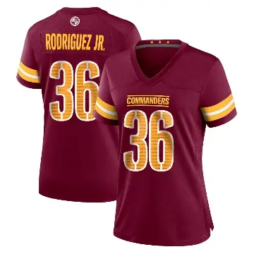 ＃36 Women's Chris Rodriguez Jr. Game Washington Commanders Burgundy Jersey