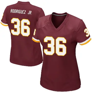 ＃36 Women's Chris Rodriguez Jr. Game Washington Commanders Burgundy Team Color Jersey