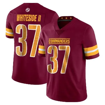 ＃37 Men's Nick Whiteside II Limited Washington Commanders Vapor Burgundy Jersey