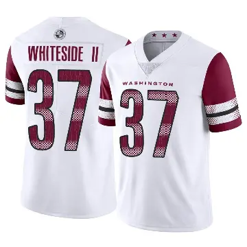 ＃37 Men's Nick Whiteside II White Limited Washington Commanders Vapor Jersey