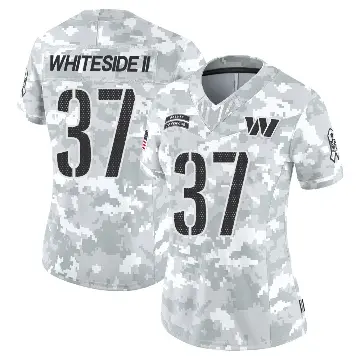 ＃37 Women's Nick Whiteside II Arctic Camo Limited Washington Commanders 2024 Salute to Service Jersey
