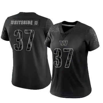 ＃37 Women's Nick Whiteside II Black Limited Washington Commanders Reflective Jersey
