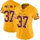 ＃37 Women's Nick Whiteside II Gold Limited Washington Commanders Color Rush Jersey