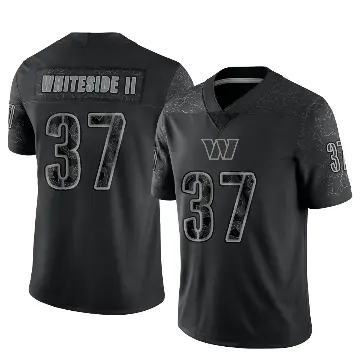 ＃37 Youth Nick Whiteside II Black Limited Washington Commanders Reflective Jersey