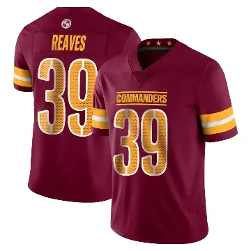 ＃39 Youth Jeremy Reaves Limited Washington Commanders Vapor Burgundy Jersey
