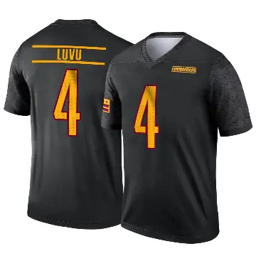 ＃4 Youth Frankie Luvu Black Legend Washington Commanders Alternate Jersey