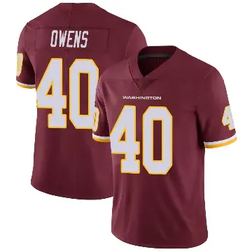 ＃40 Youth Tyler Owens Limited Washington Commanders Burgundy Team Color Vapor Untouchable Jersey