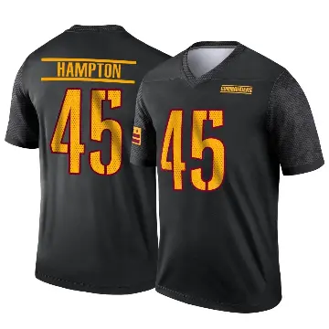 ＃45 Men's Dominique Hampton Black Legend Washington Commanders Alternate Jersey