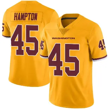＃45 Youth Dominique Hampton Gold Limited Washington Commanders Color Rush Jersey