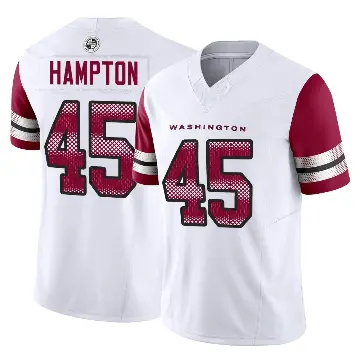 ＃45 Youth Dominique Hampton White Limited Washington Commanders Vapor F.U.S.E. Jersey
