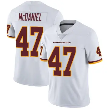 ＃47 Men's Robert McDaniel White Limited Washington Commanders Vapor Untouchable Jersey