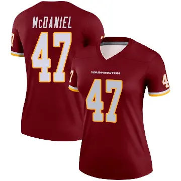 ＃47 Women's Robert McDaniel Legend Washington Commanders Burgundy Jersey