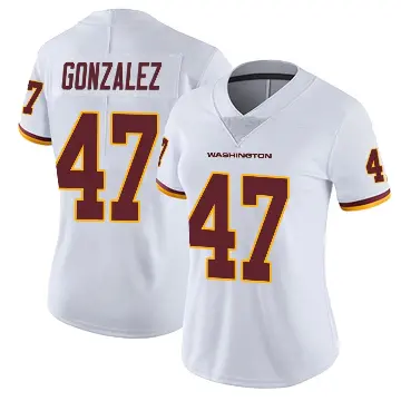 ＃47 Women's Zane Gonzalez White Limited Washington Commanders Vapor Untouchable Jersey