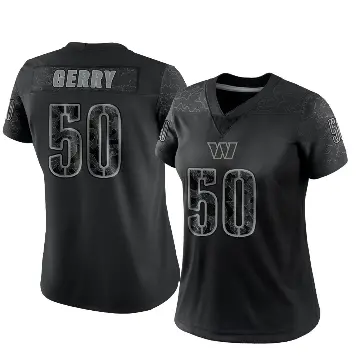 ＃50 Women's Nate Gerry Black Limited Washington Commanders Reflective Jersey