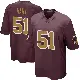 ＃51 Men's Bobby Hart Game Washington Commanders Burgundy Alternate Jersey