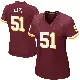 ＃51 Women's Bobby Hart Game Washington Commanders Burgundy Team Color Jersey
