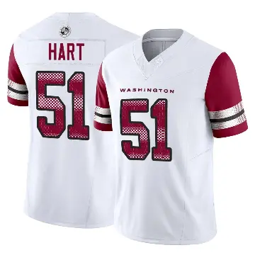 ＃51 Youth Bobby Hart White Limited Washington Commanders Vapor F.U.S.E. Jersey