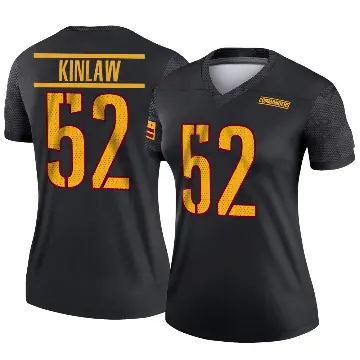 ＃52 Women's Javon Kinlaw Black Legend Washington Commanders Alternate Jersey