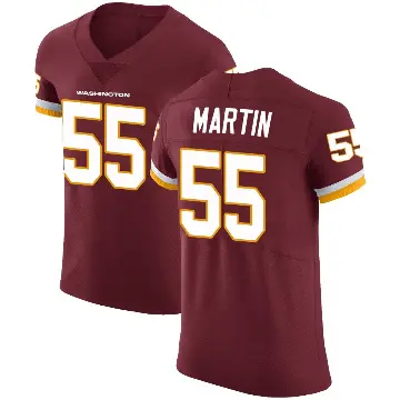 ＃55 Men's Jacob Martin Elite Washington Commanders Burgundy Team Color Vapor Untouchable Jersey