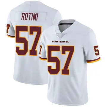 ＃57 Youth Bunmi Rotimi White Limited Washington Commanders Vapor Untouchable Jersey