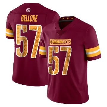 ＃57 Youth Nick Bellore Limited Washington Commanders Vapor Burgundy Jersey