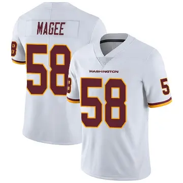＃58 Men's Jordan Magee White Limited Washington Commanders Vapor Untouchable Jersey