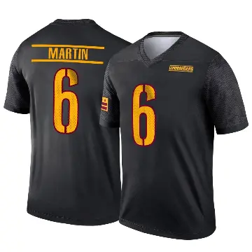 ＃6 Men's Tay Martin Black Legend Washington Commanders Alternate Jersey