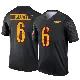 ＃6 Men's Tay Martin Black Legend Washington Commanders Alternate Jersey