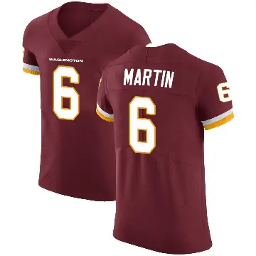＃6 Men's Tay Martin Elite Washington Commanders Burgundy Team Color Vapor Untouchable Jersey