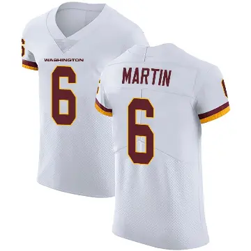 ＃6 Men's Tay Martin White Elite Washington Commanders Vapor Untouchable Jersey
