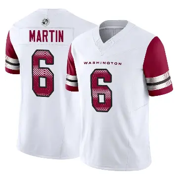 ＃6 Men's Tay Martin White Limited Washington Commanders Vapor F.U.S.E. Jersey
