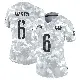 ＃6 Women's Tay Martin Arctic Camo Limited Washington Commanders 2024 Salute to Service Jersey