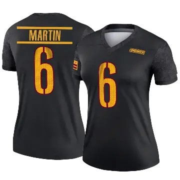 ＃6 Women's Tay Martin Black Legend Washington Commanders Alternate Jersey