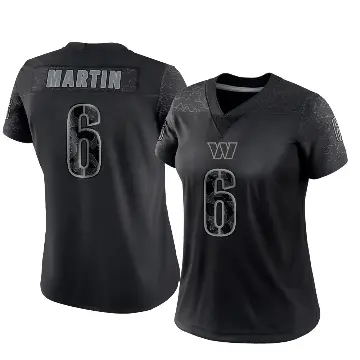 ＃6 Women's Tay Martin Black Limited Washington Commanders Reflective Jersey