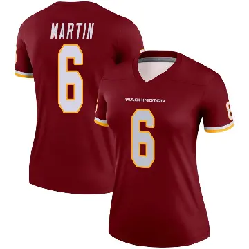 ＃6 Women's Tay Martin Legend Washington Commanders Burgundy Jersey