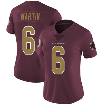 ＃6 Women's Tay Martin Limited Washington Commanders Burgundy Alternate Vapor Untouchable Jersey