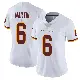 ＃6 Women's Tay Martin White Limited Washington Commanders Vapor Untouchable Jersey
