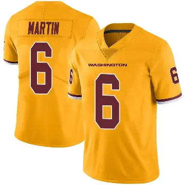 ＃6 Youth Tay Martin Gold Limited Washington Commanders Color Rush Jersey