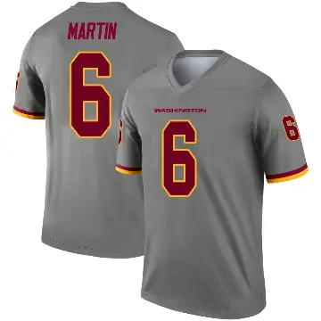 ＃6 Youth Tay Martin Gray Legend Washington Commanders Inverted Jersey