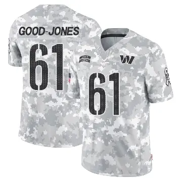 ＃61 Men's Julian Good-Jones Arctic Camo Limited Washington Commanders 2024 Salute to Service Jersey