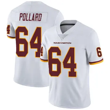 ＃64 Men's Norell Pollard White Limited Washington Commanders Vapor Untouchable Jersey