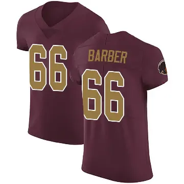 ＃66 Men's Ricky Barber Elite Washington Commanders Burgundy Alternate Vapor Untouchable Jersey